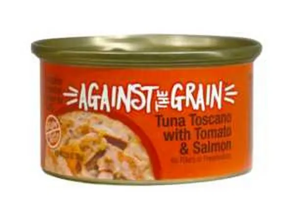 24/2.8 oz. Against The Grain Tuna Toscano With Salmon & Tomato Dinner For Cats - Health/First Aid